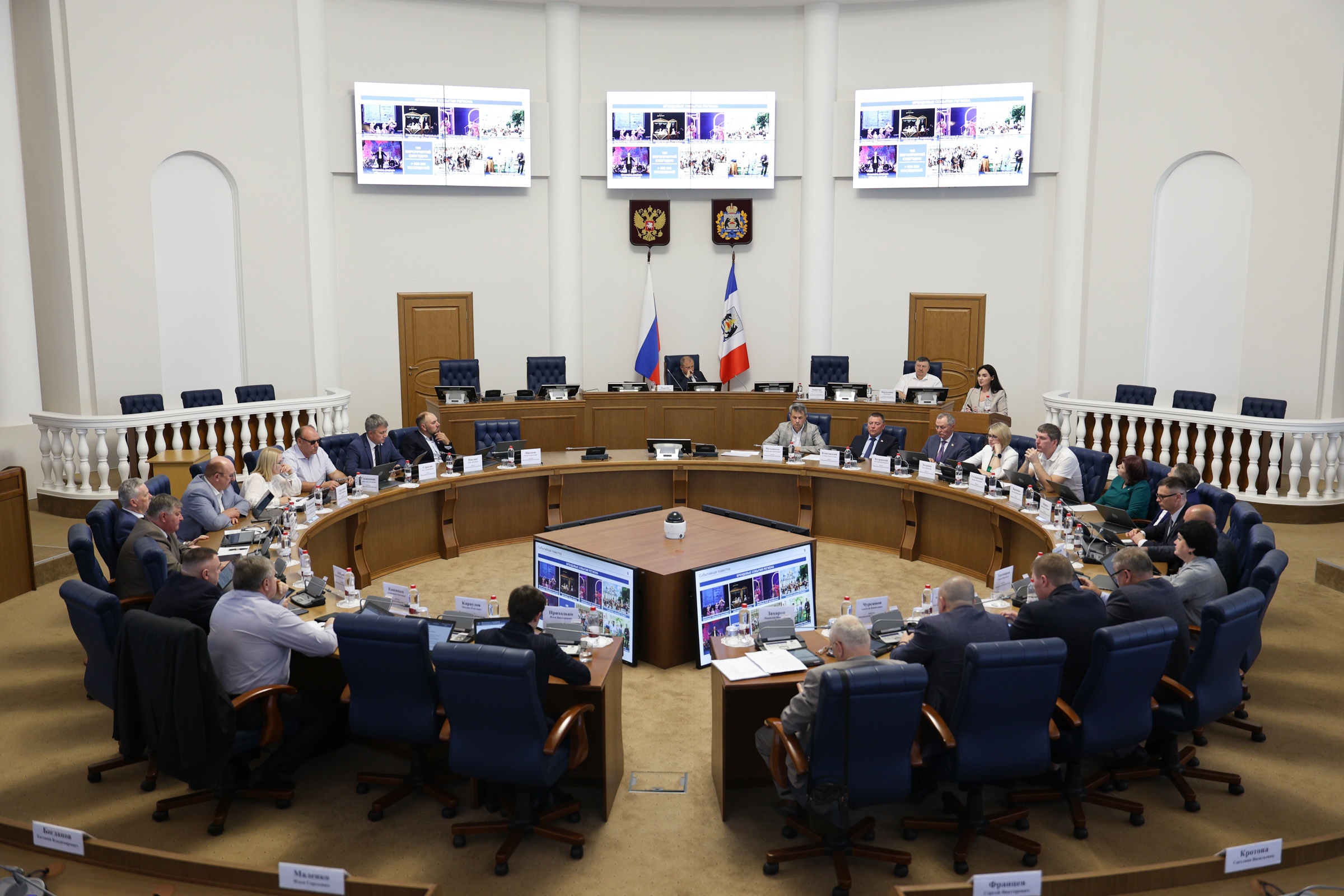 В рамках правительственного часа перед депутатами Новгородской областной Думы выступила министр культуры региона Илианна Петрова