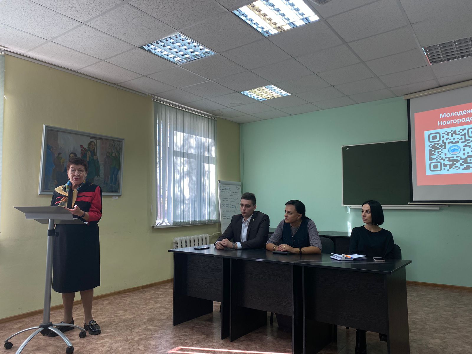 Ольга Борисова провела встречу со студентами института непрерывного педагогического образования НовГУ
