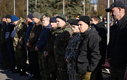 В Великом Новгороде состоялись проводы новгородцев, призванных на военную службу в рамках частичной мобилизации