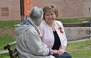 Елена Писарева встретилась с участницей Великой Отечественной войны Н.В. Морозовой