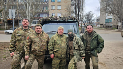 В День защитника Отечества депутат Сергей Тихомиров поздравил бойцов в зоне спецоперации
