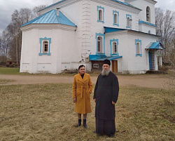 Ольга Борисова встретилась с настоятелем церкви во имя Тихвинской иконы Божьей Матери