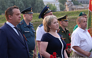Елена Писарева приняла участие в акции "Свеча памяти"