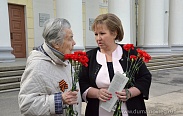 Елена Писарева встретилась с участницей Великой Отечественной войны Н.В. Морозовой