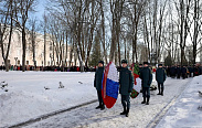 Митинг, посвящённый Дню защитника Отечества, состоялся сегодня в Великом Новгороде