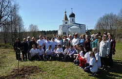 Депутаты приняли участие в акции «Посади дерево с ветераном» в Хвойнинском районе