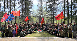 В Давыдово состоялось захоронение останков воинов Великой Отечественной войны