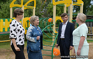 В Пестове открылся новый игровой комплекс, установленный в рамках проекта Елены Писаревой «Детские площадки – детям»