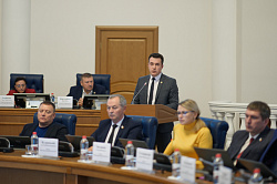 В ходе правительственного часа перед депутатами выступил министр инвестиционной политики Новгородской области Денис Носачев 