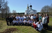Депутаты приняли участие в акции «Посади дерево с ветераном» в Хвойнинском районе