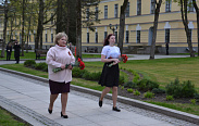 Елена Писарева возложила цветы к мемориалу «Вечный огонь славы»