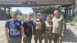 Ольга Борисова навестила новгородцев в зоне СВО