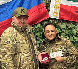 Ольга Борисова удостоена высшей боевой награды подразделения спецназа «Ахмат»
